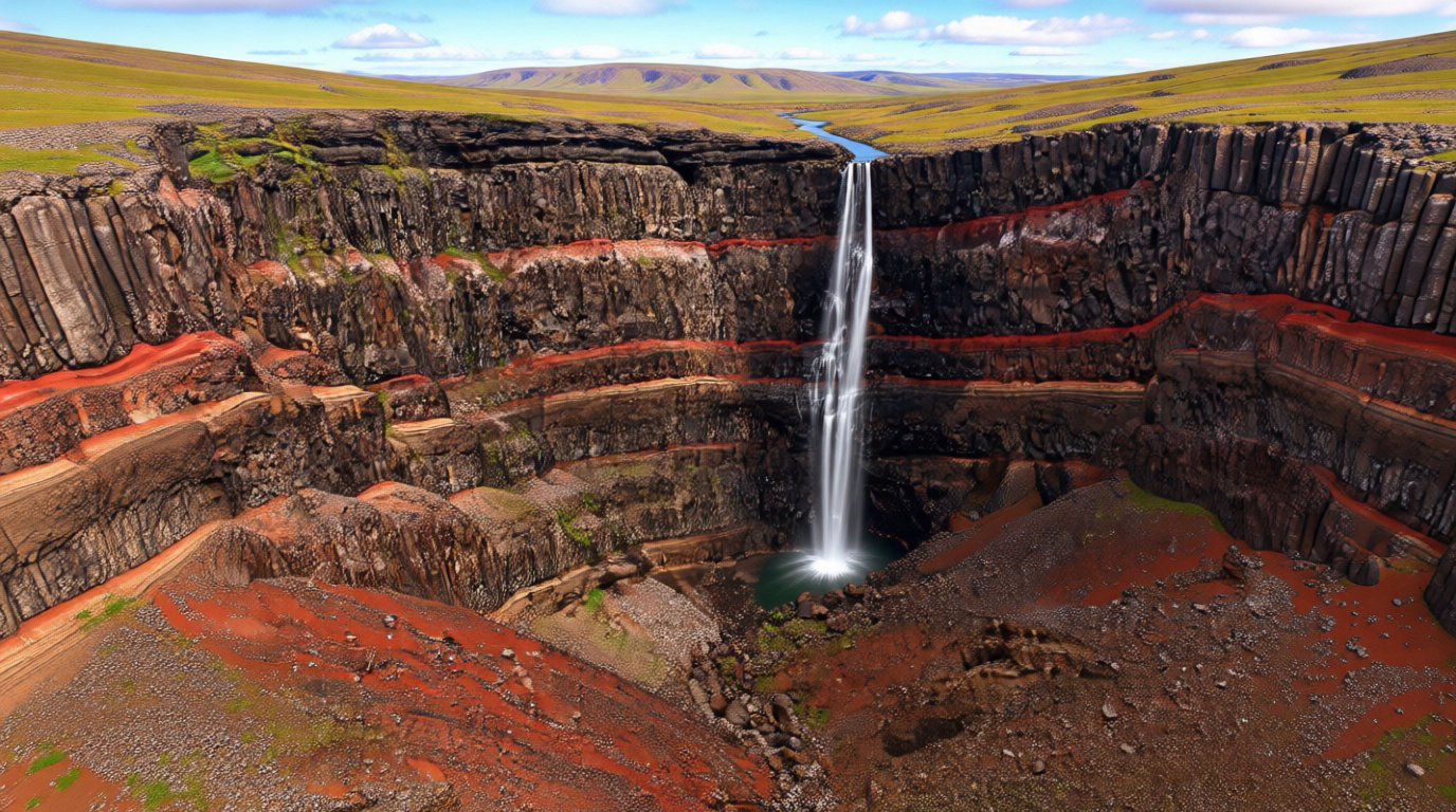 Nature sauvage entre forêts et cascades géantes