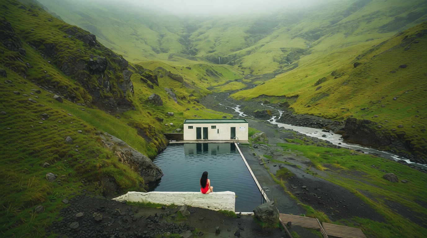 12. Seljavallalaug, une pépite historique au creux des montagnes